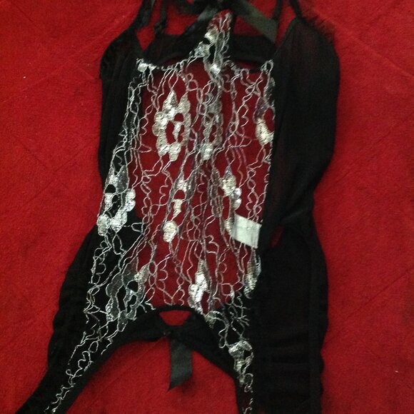 10 - Piece Lot of Black Sexy Lingerie Small to Medium - Picture 8 of 12